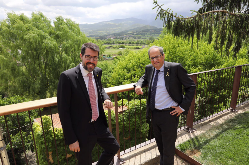Albert Batalla i el president Quim Torra