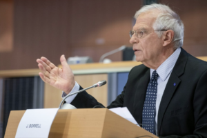 Josep Borrell, en la Eurocámara