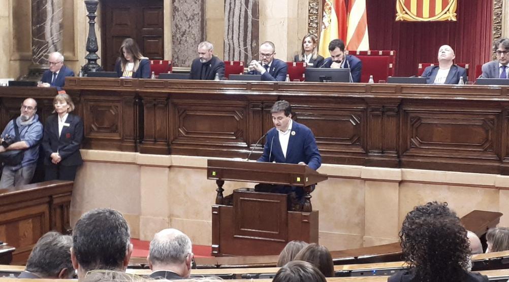Sergi Sabrià en el Parlament