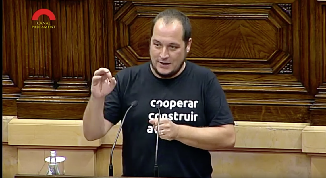 David Fernàndez, quan era diputat de la CUP