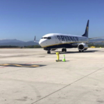 Avión de Ryanair en Girona