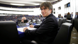 Carles Puigdemont, en la Eurocámara