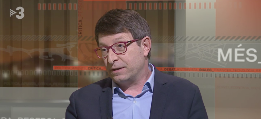 El ex-consejero de Justicia, Carles Mundó, en una entrevista en TV3