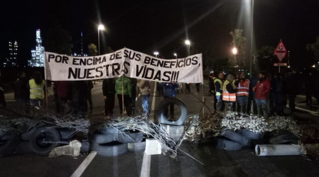 Vaguistes del sector petroquímic, aquesta matinada
