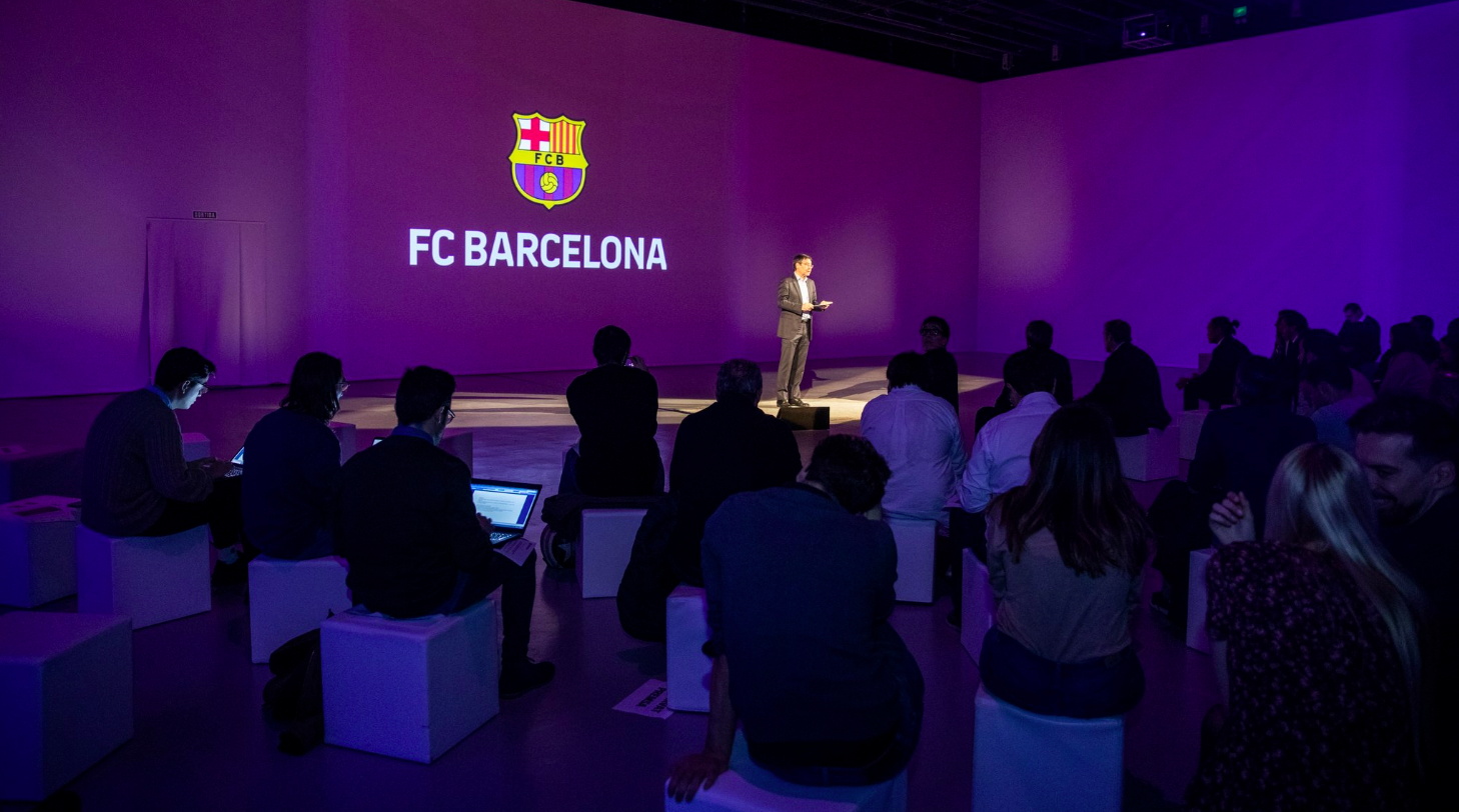 Bartomeu, en un acto del Barça