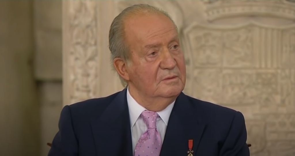 Juan Carlos I, durante la ceremonia de su abdicación, en 2014
