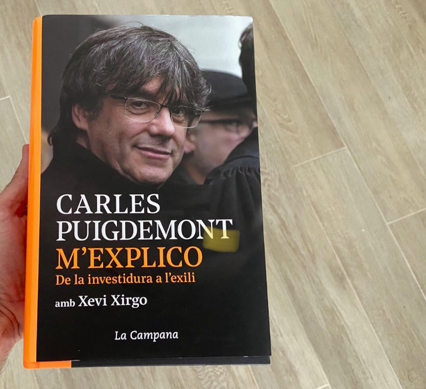 Portada del llibre de Carles Puigdemont