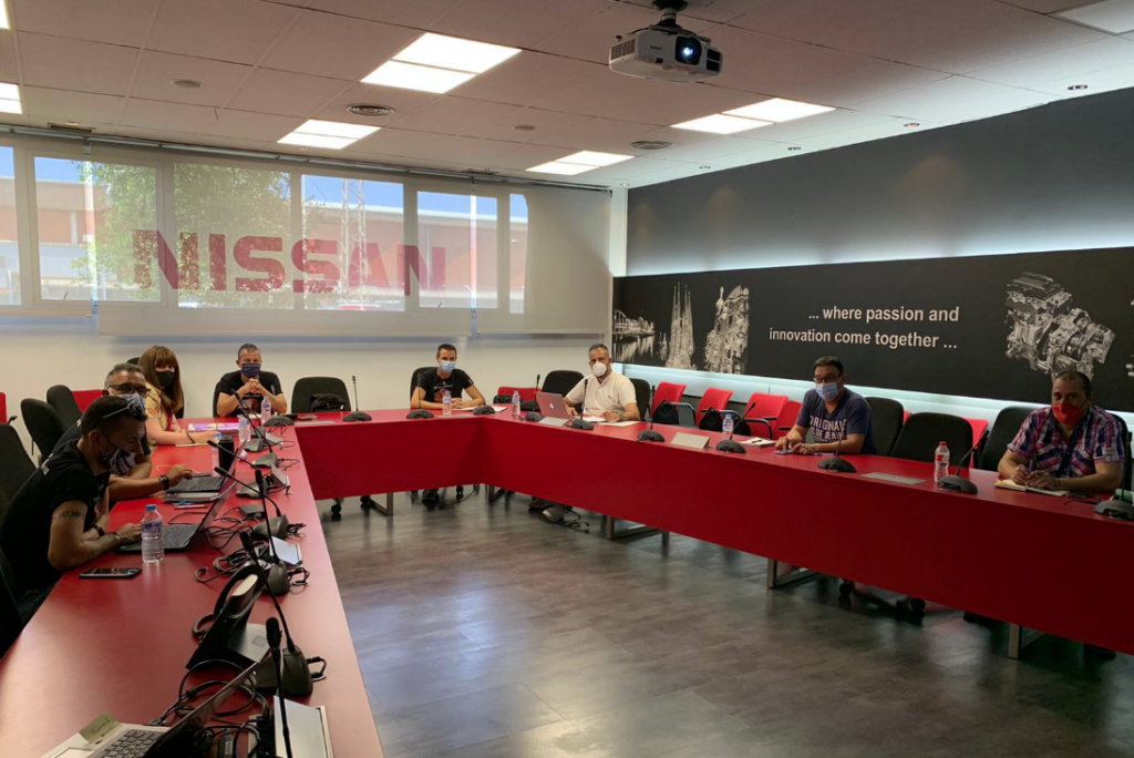 Reunión de los negociadores de Nissan con los representantes de los trabaja