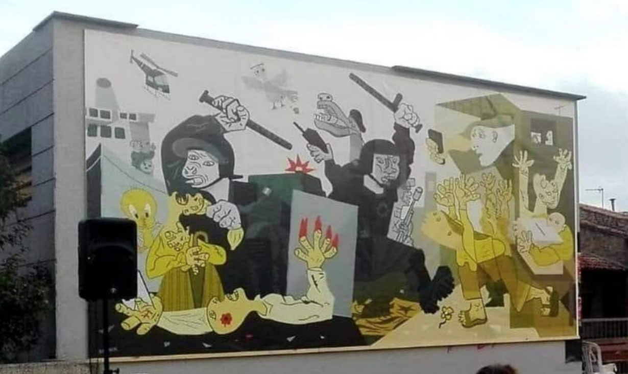 El cartell encarregat per l'ANC Moià-L'Estany