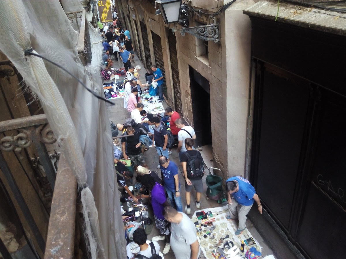 Calle Rauric del Raval de Barcelona