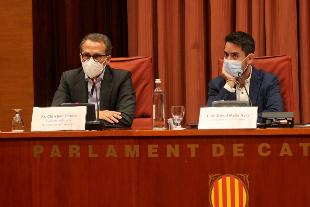 El exdirector de Deportes de la CCMA, Christian García, durante su