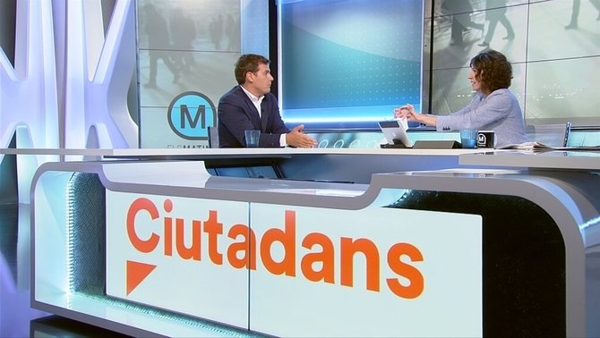 Albert Rivera i Lídia Heredia als Matins de TV3