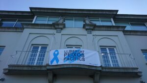 Pancarta del ayuntamineto Port de la Selva