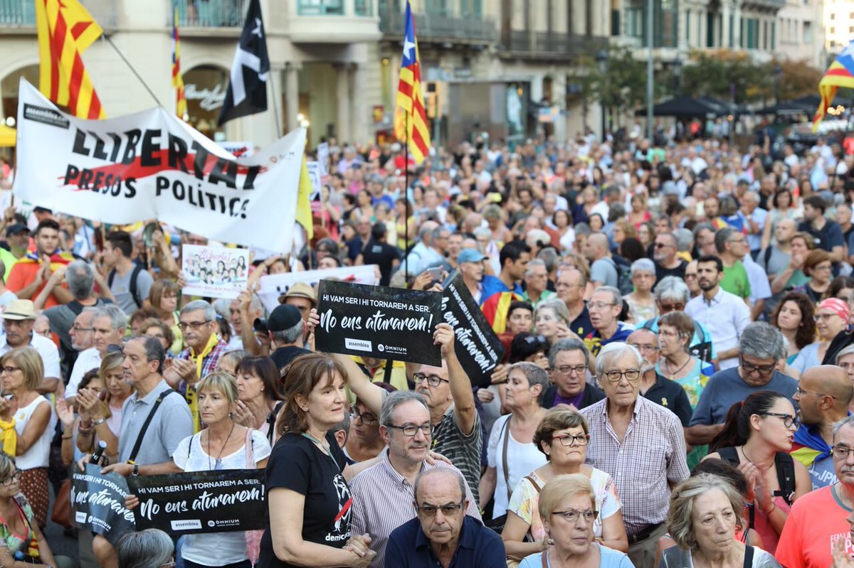 Concentració un any després del 20-S