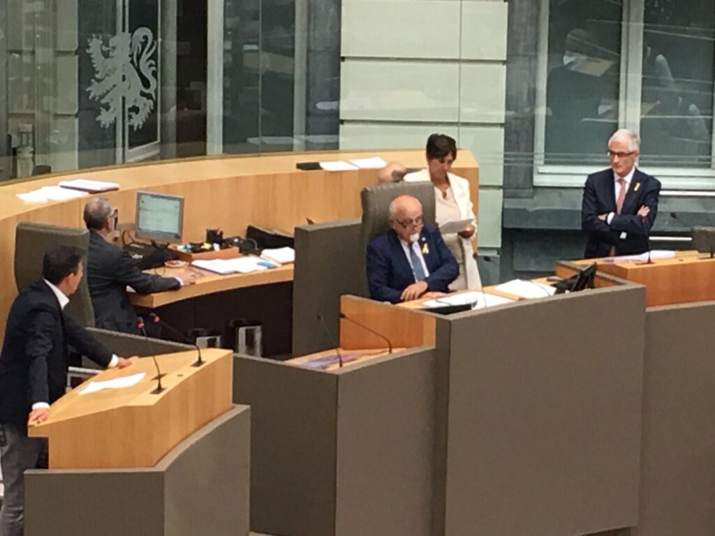 Debate en el Parlamento de Flandes
