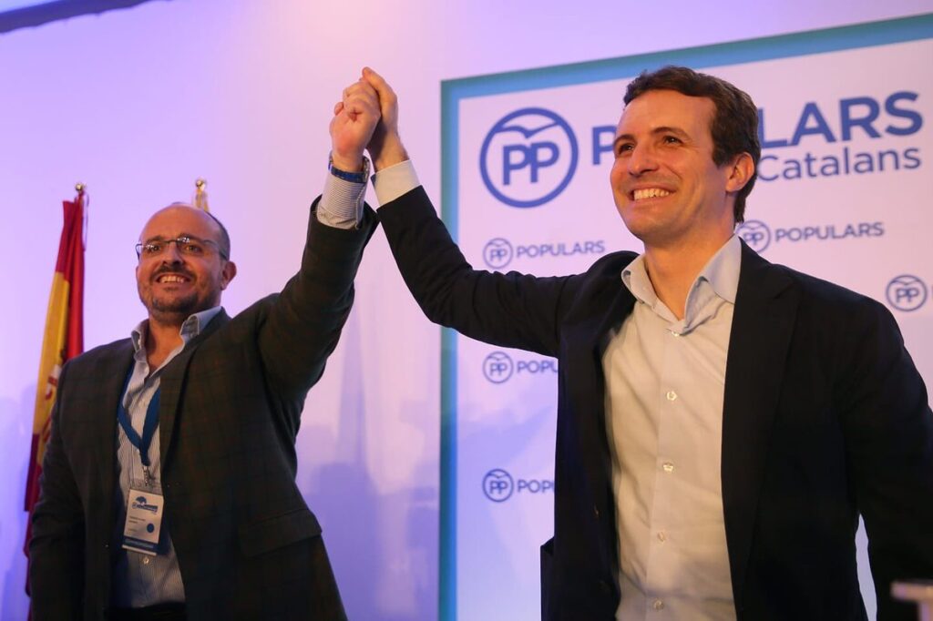 Alejandro Fernández con Pablo Casado