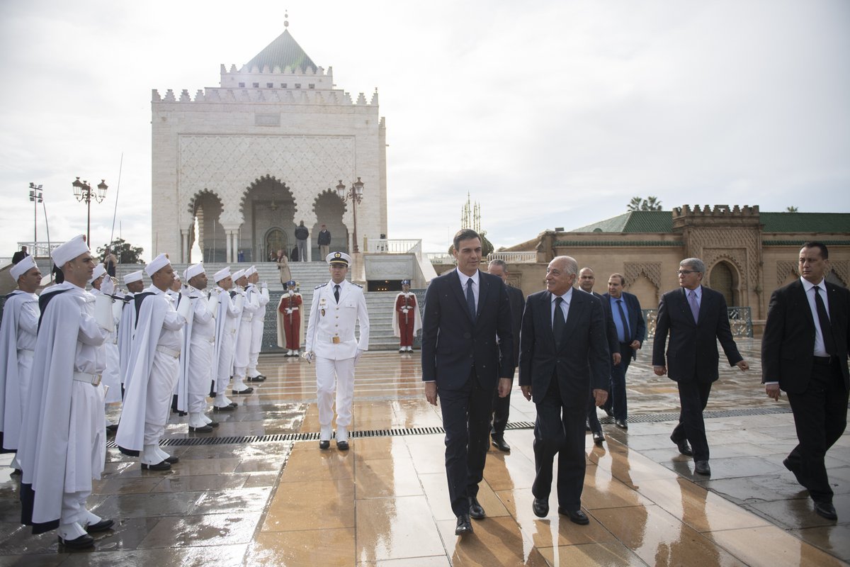 Pedro Sánchez de visita ofical en el Marruecos