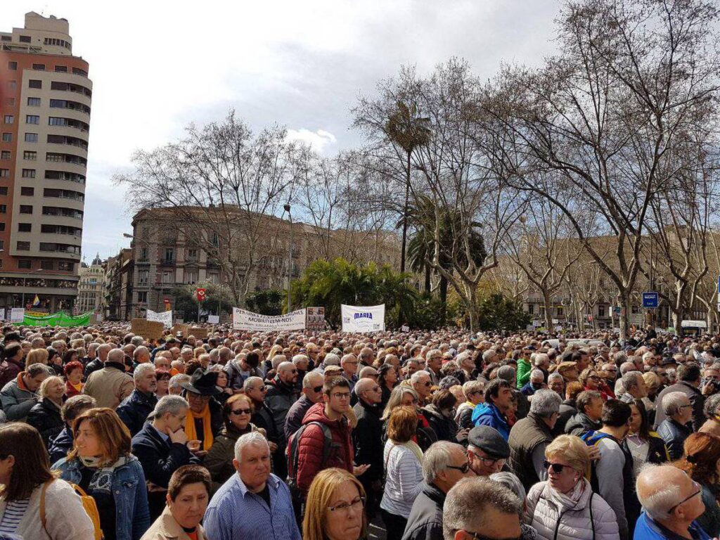 Manifestació jubilats