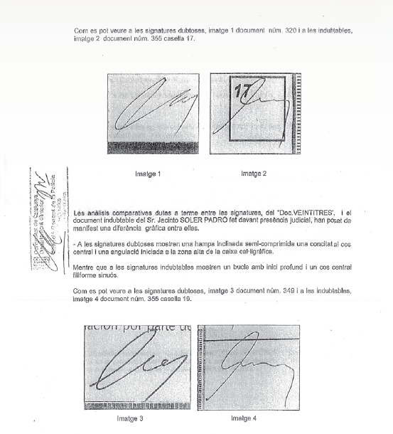 firma falsa mossos bbva