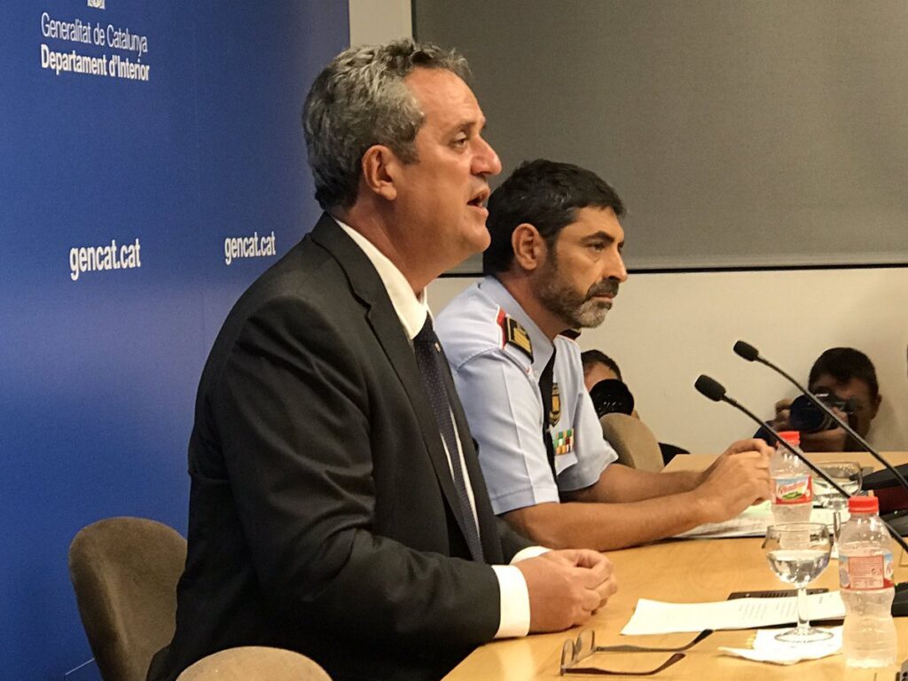 Joaquim Forn, cuando era consejero de Interior