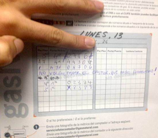 Gas que pagui Florentino