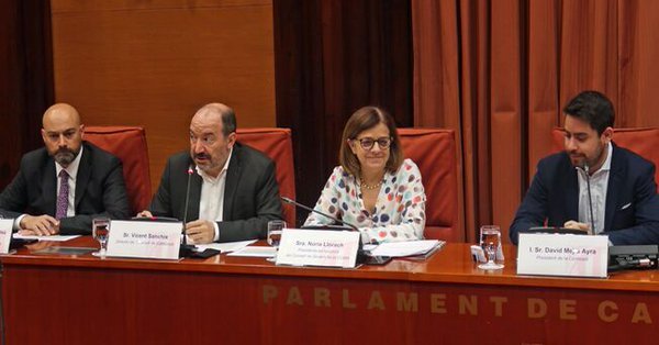 Saül Gordillo, Vicent Sanchis i Núria Llorach, a la comissió de con