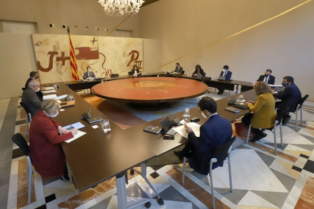 Reunión del gobierno catalán de este martes, 13 de octubre