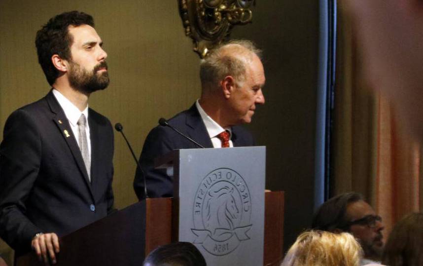 Roger Torrent amb Albert Peters