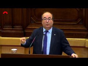 Miquel Iceta, en una intervenció recent al Parlament de Catalunya