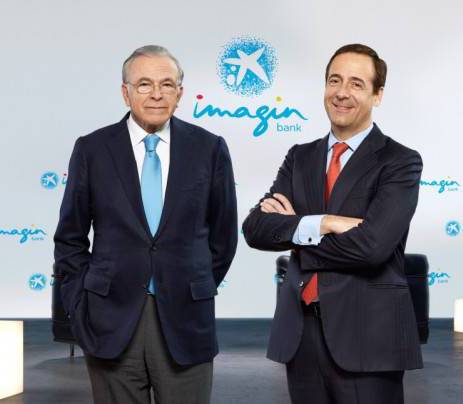 El president i el conseller delegat de CaixaBank, Isidre Fainé i Gonzalo Gortázar