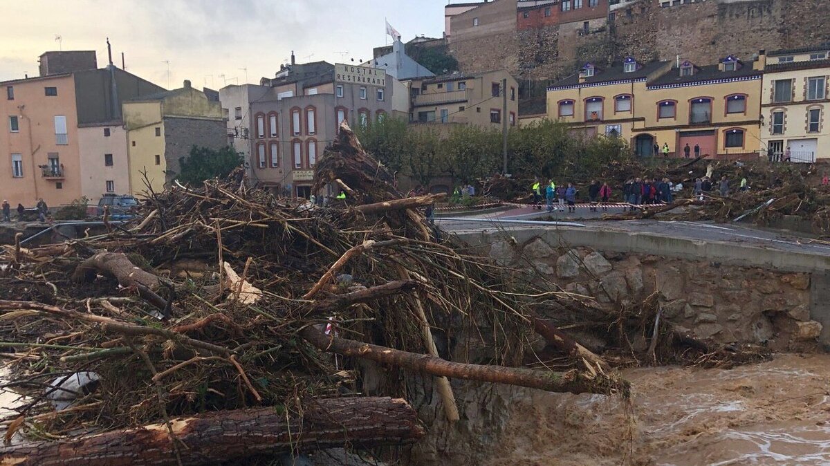 Inundacions a l'Espluga de Francolí