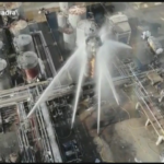 Extinció de l'incendi a Iqoxe