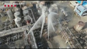 Extinción del incendio en Iqoxe