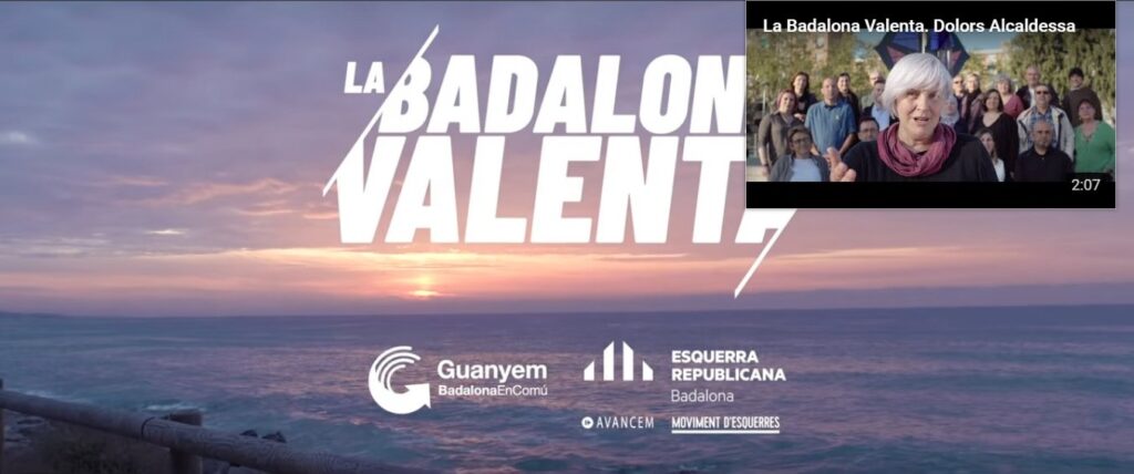 Fotograma del vídeo de campanya d'ERC a Badalona
