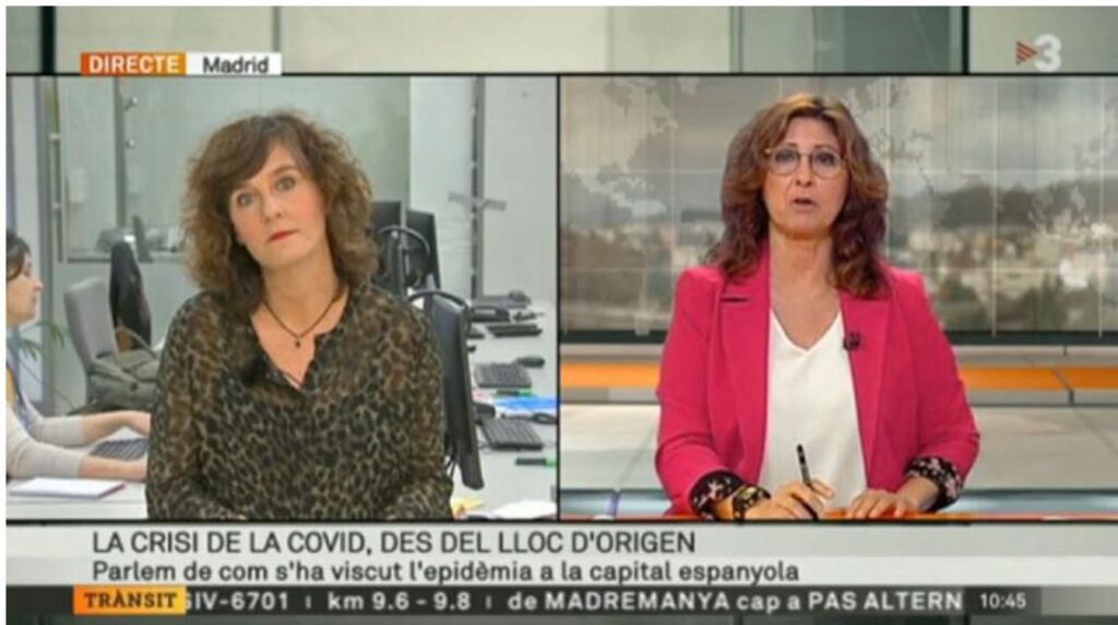 Madrid, lugar de origen de la pandemia, según TV3