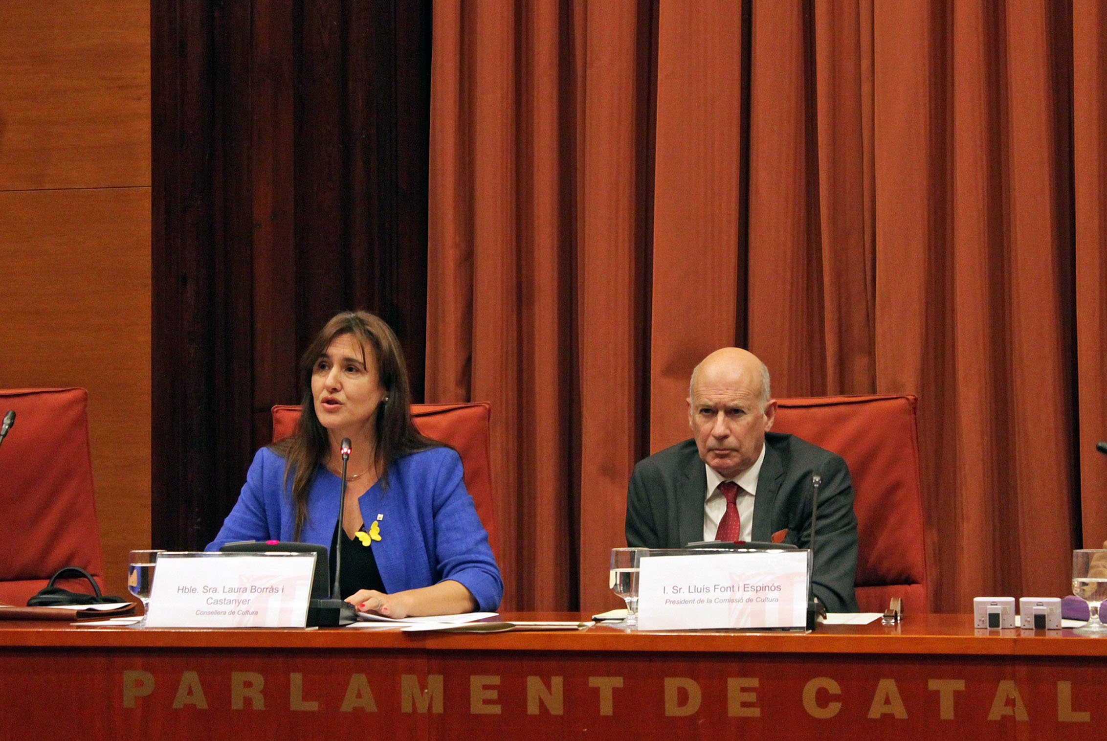 Laura Borràs, en una comparecencia reciente en el Parlamento
