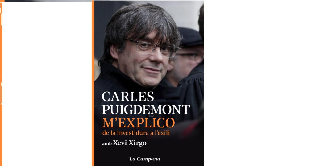 Portada del nou llibre de Carles Puigdemont