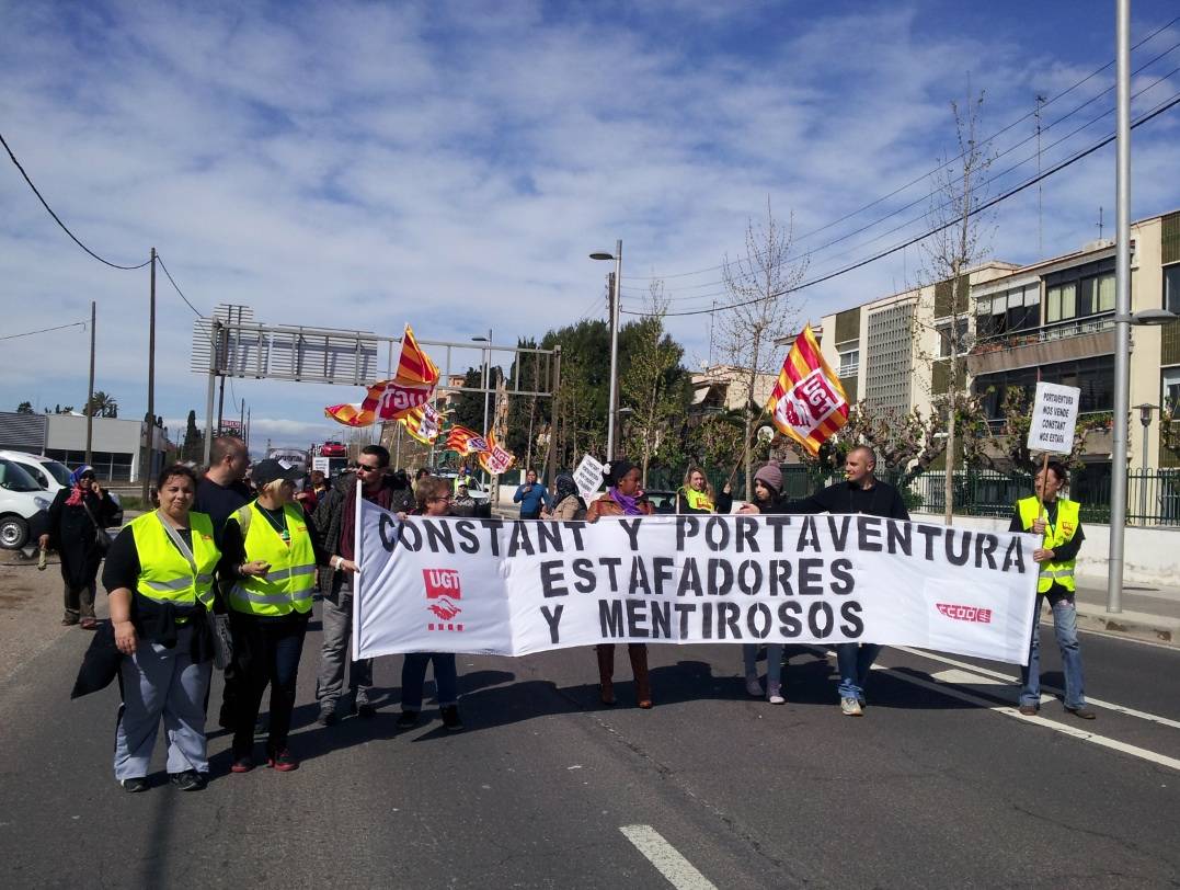 manifestacio port aventura tarragona