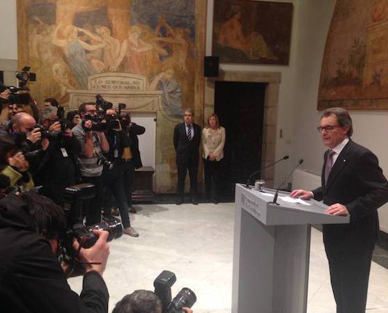 Artur Mas, aquest dimecres al Palau de la Generalitat