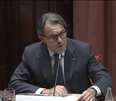 El president Mas, aquest dimecres al Parlament