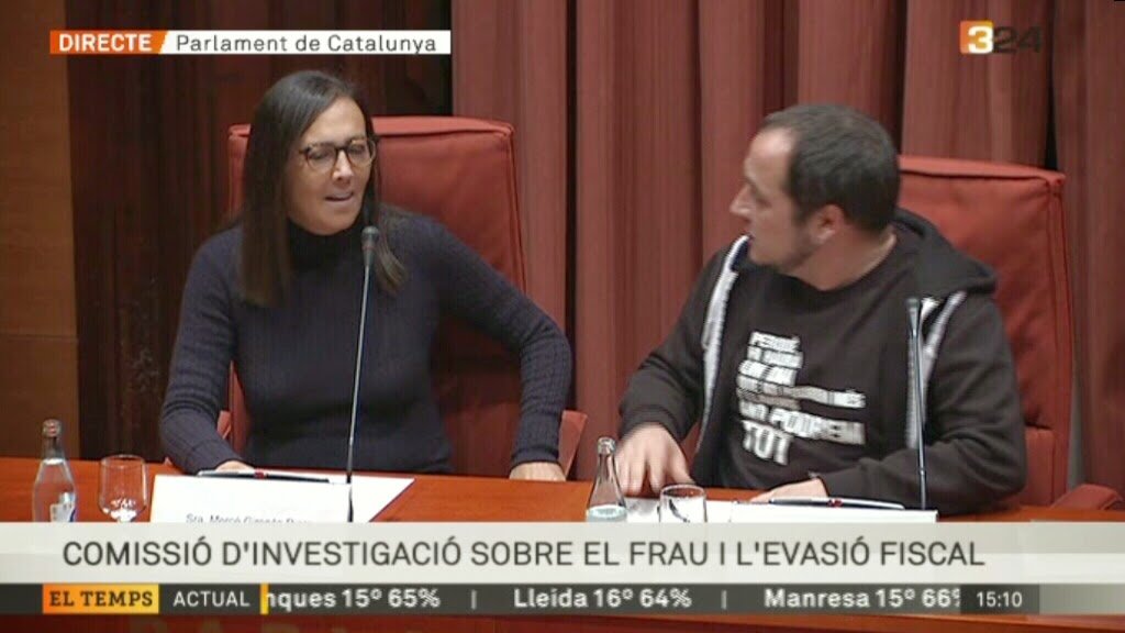 Mercè Gironès comparece en el Parlament en la comisión de investigacion
