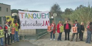 Protesta contra el vertedero de Vacamorta