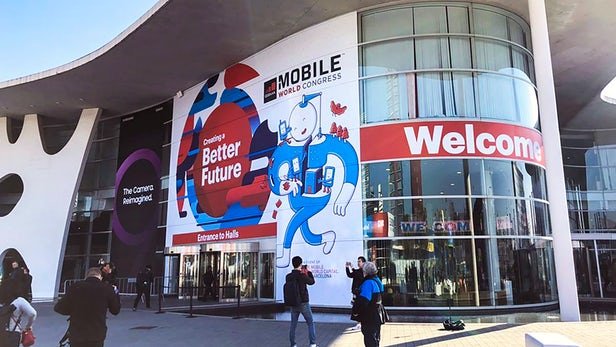 Accés principal al MWC Barcelona 2019