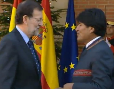 Rajoy i Evo Morales