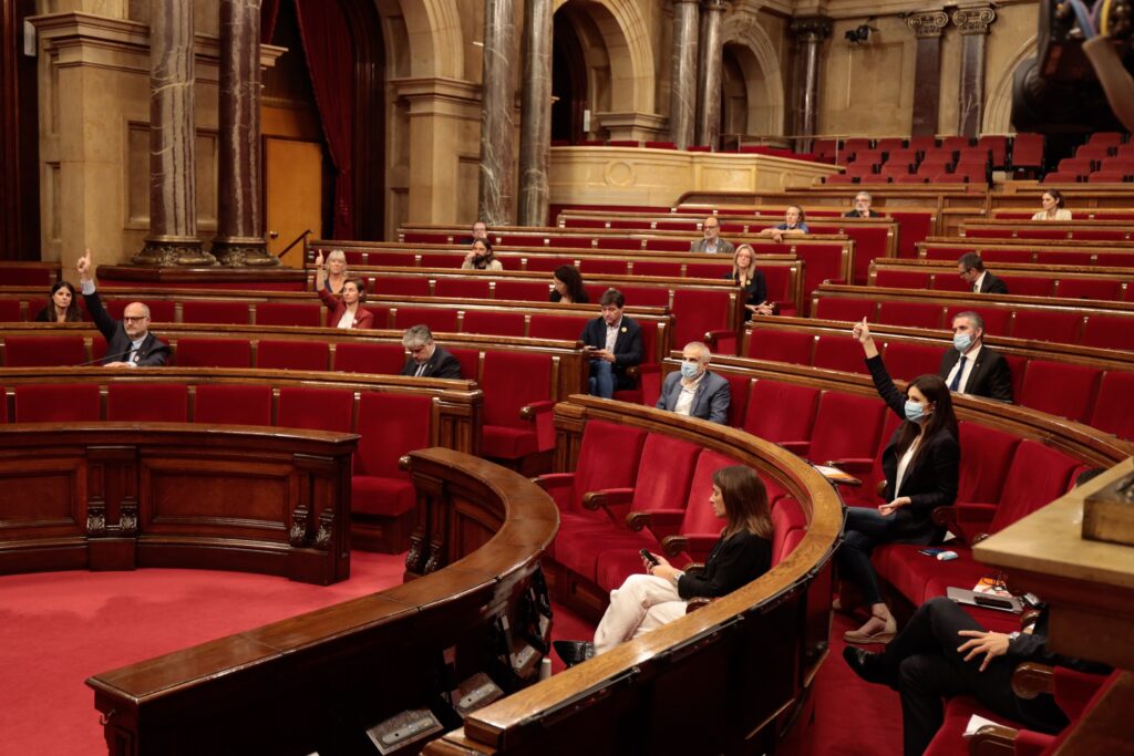 Sessió del Ple del Parlament de Catalunya