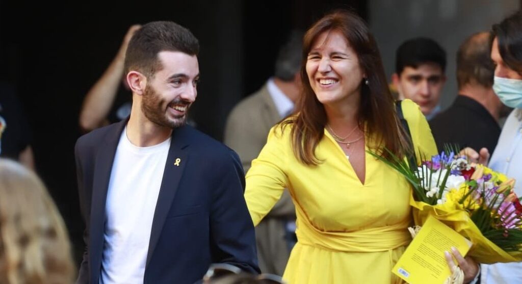 Joan Porras y Laura Borràs