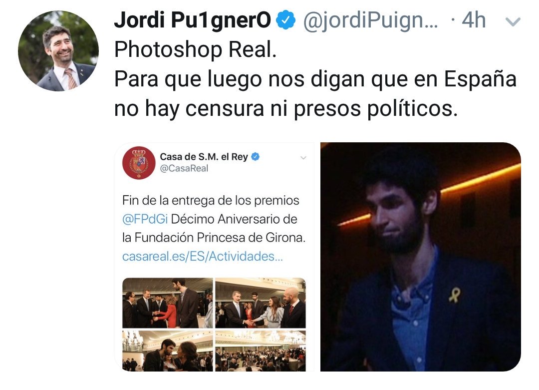 El tuit rectificat pel conseller Puigneró