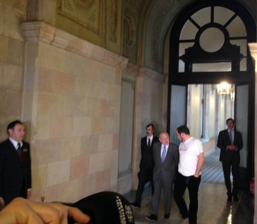 Jordi Pujol i David Fernàndez, al Parlament