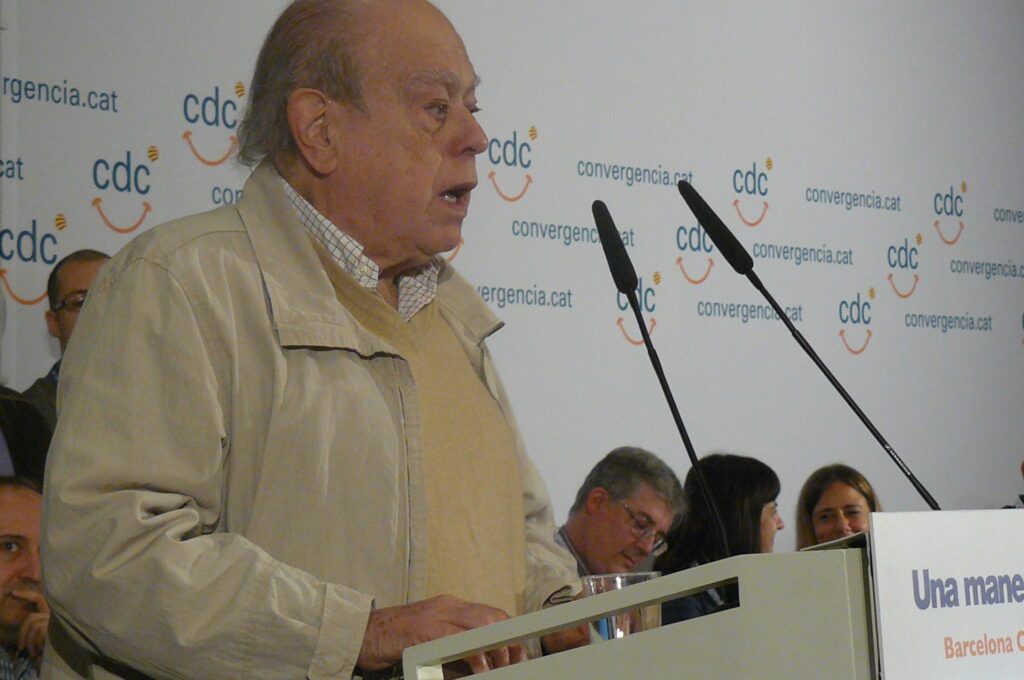 Jordi Pujol, en un acto de Convergència, en 2012