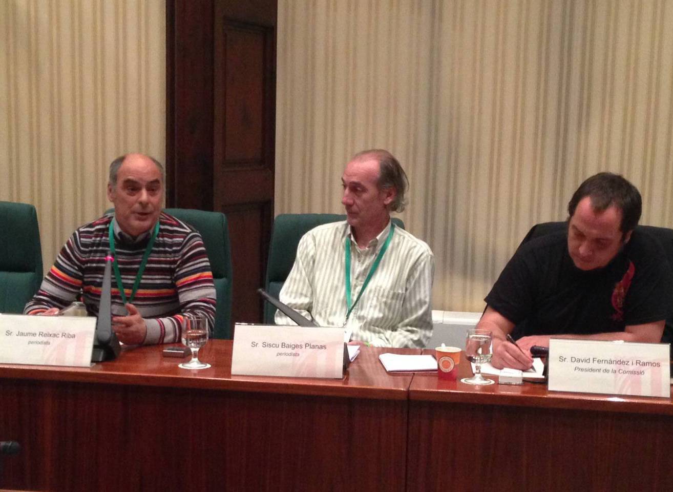 Reixach, Baiges i Fernàndez, a la comissió sobre el frau i la corrupció